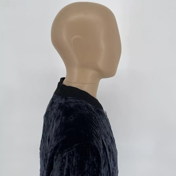 Philp Ayler Jacket Full Zip Velour Navy Blue Full Zip Men’s Size L - Picture 5 of 9